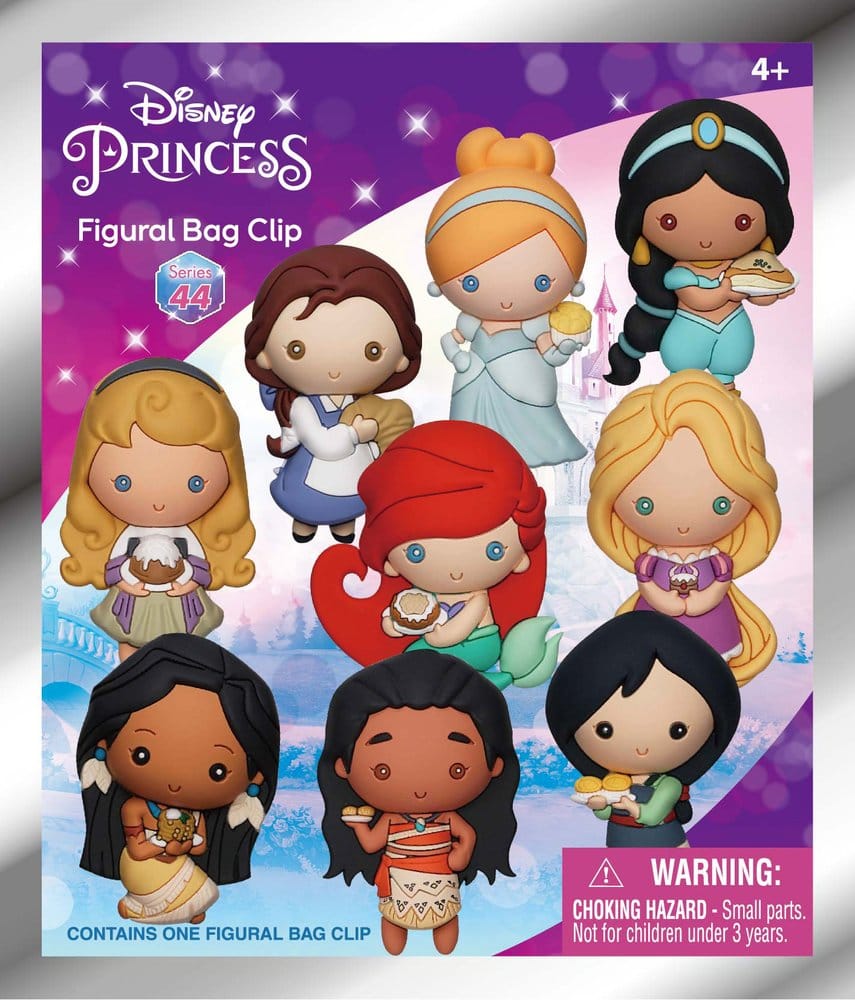 Disney PVC Bag Clips Princess with Food Series 44 Display (24)
