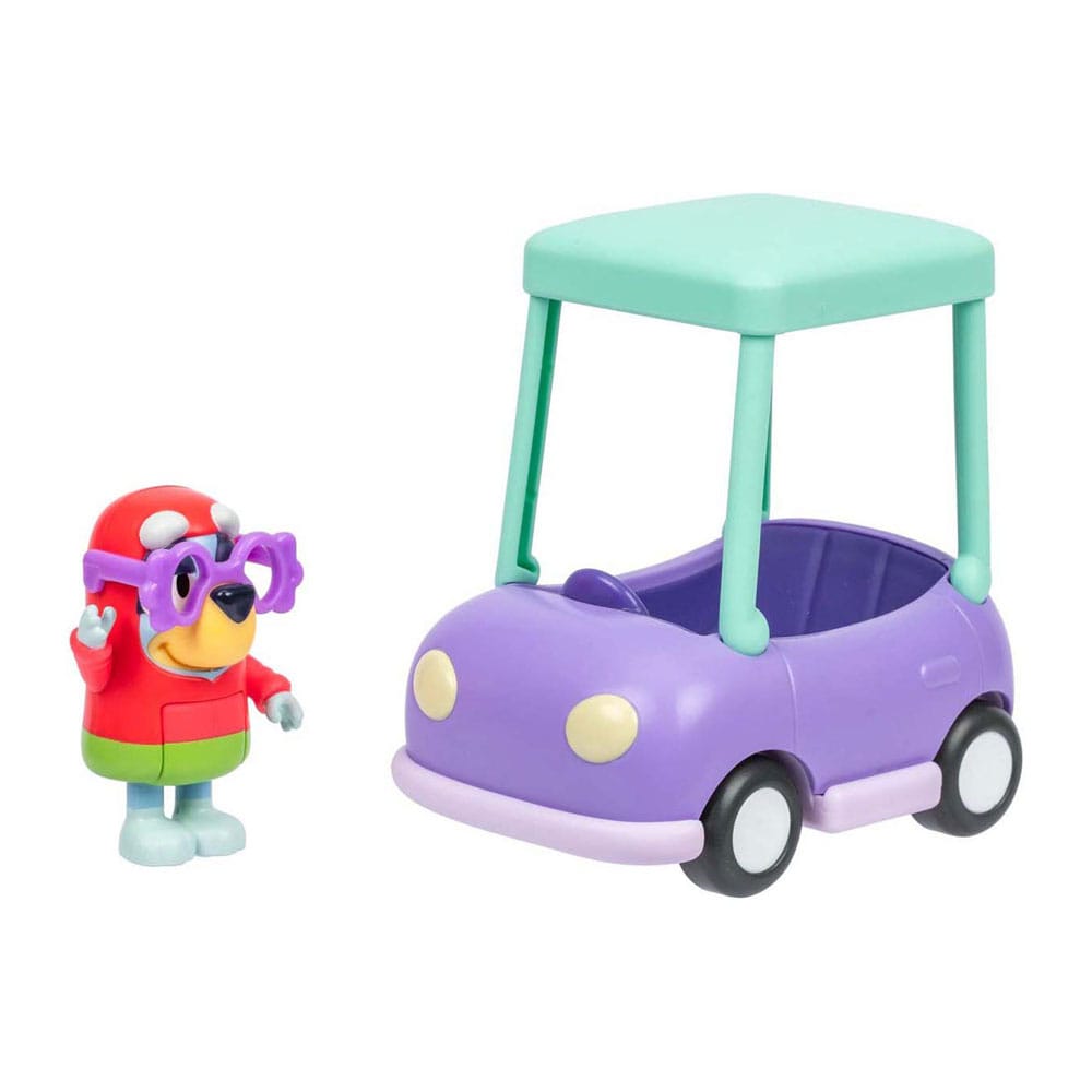 Bluey Mini Figure Playset Janet & Granny Car