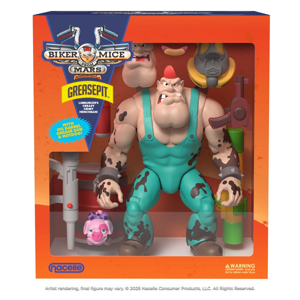 Biker Mice From Mars Action Figure Greasepit 23 cm