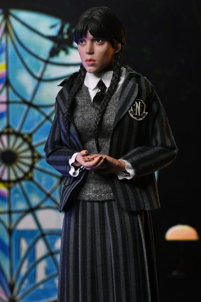 Wednesday Action Figures 2 Pack Wednesday Addams (Nevermore Uniform) and Enid 20 cm