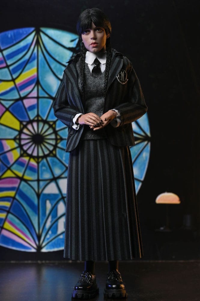 Wednesday Action Figures 2 Pack Wednesday Addams (Nevermore Uniform) and Enid 20 cm
