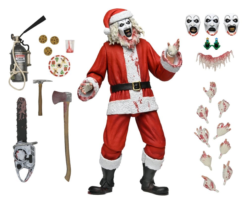 Terrifier 3 Action Figure Ultimate Santa Suit Art the Clown (Bloody Version) 18 cm