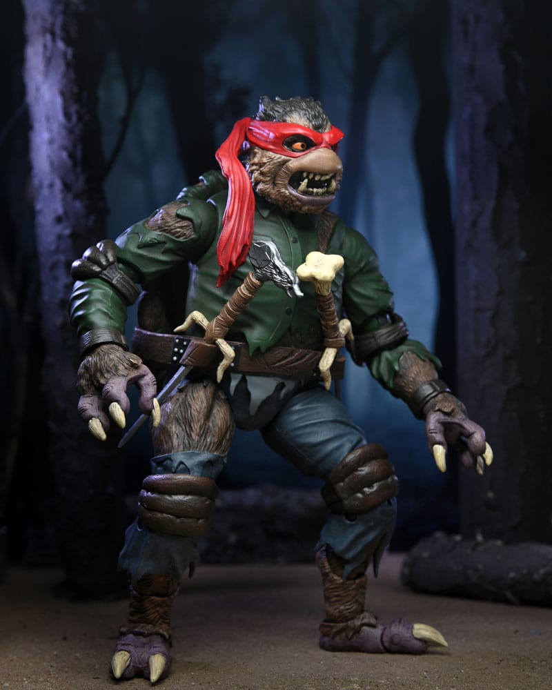 Universal Monsters x Teenage Mutant Ninja Turtles Action Figure Ultimate Raphael as The Wolfman 18 cm