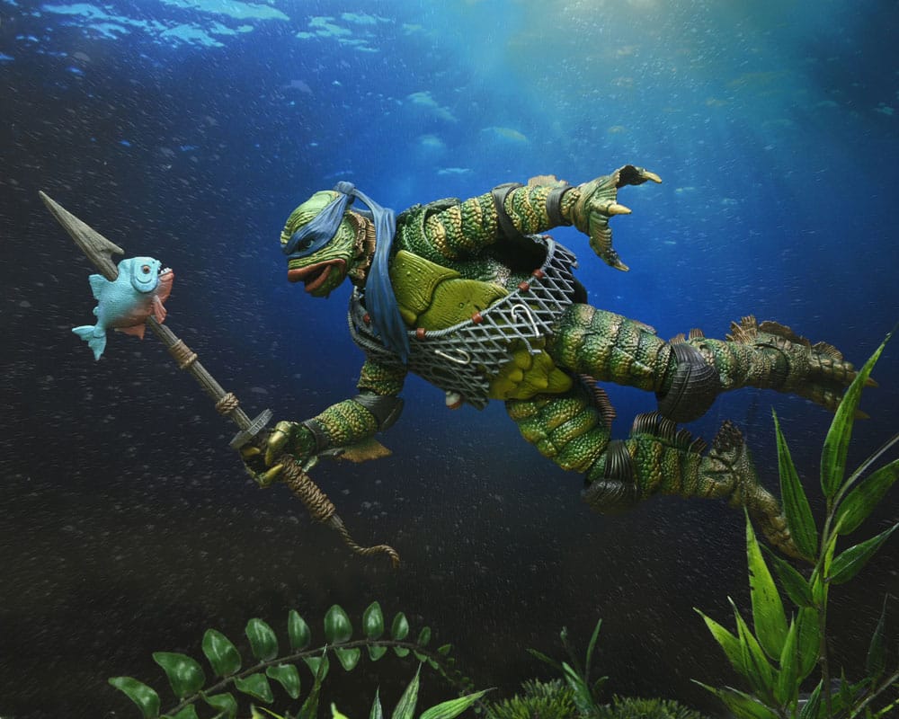 Universal Monsters x Teenage Mutant Ninja Turtles Scale Action Figure Leonardo as the Creature 18 cm