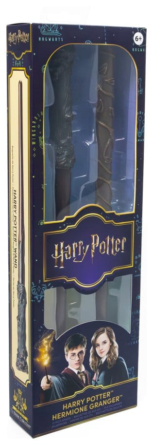 Harry Potter Roleplay Replica Wands 2-Pack Harry Potter & Hermione Granger 31 cm