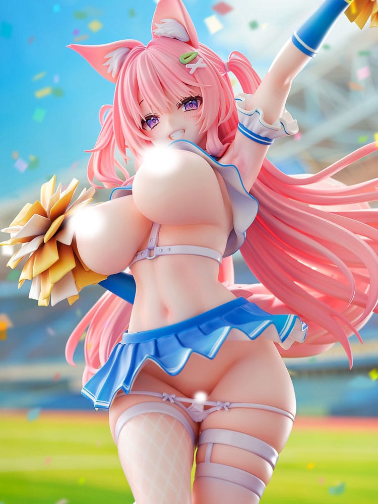 Original Character Statue 1/5 Kemomimi Cheer Girl illustration by Yatanuki Kei DX Version 35 cm