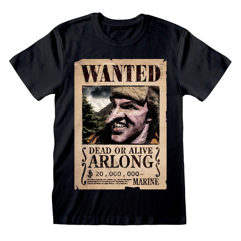 One Piece T-Shirt Arlong Wanted Poster  Size XL