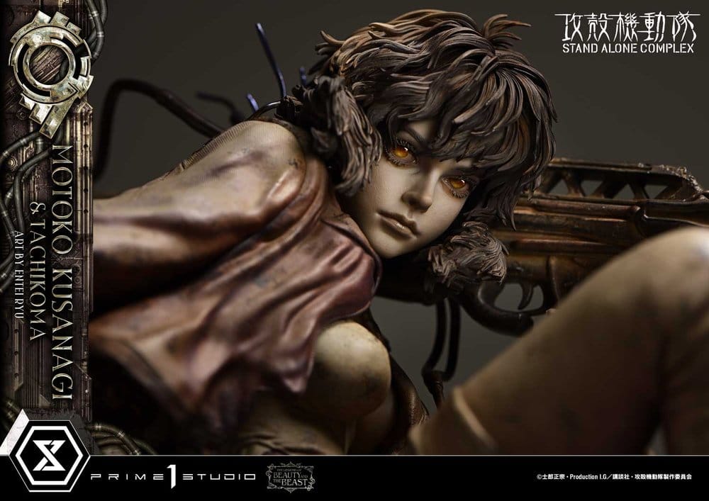 Ghost in the Shell Stand Alone Complex The Legend of Beauty and the Beast Statue 1/4 Motoko Kusanagi & Tachikoma Art by Entei Ryu 53 cm