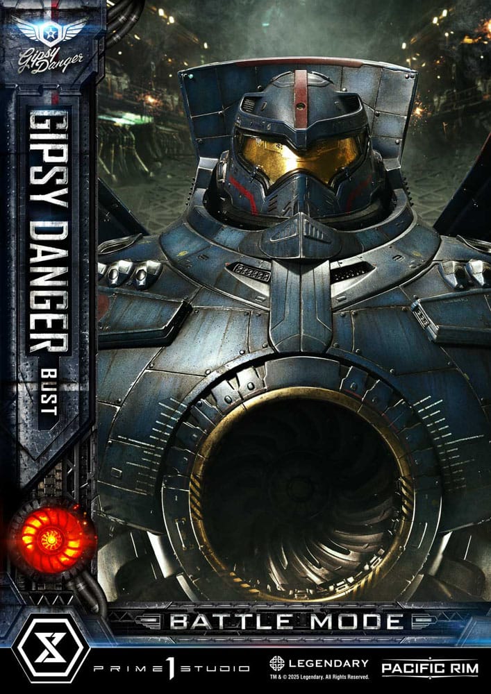 Pacific Rim Life Size Bust 1/1 Gipsy Danger Battle Mode 75 cm