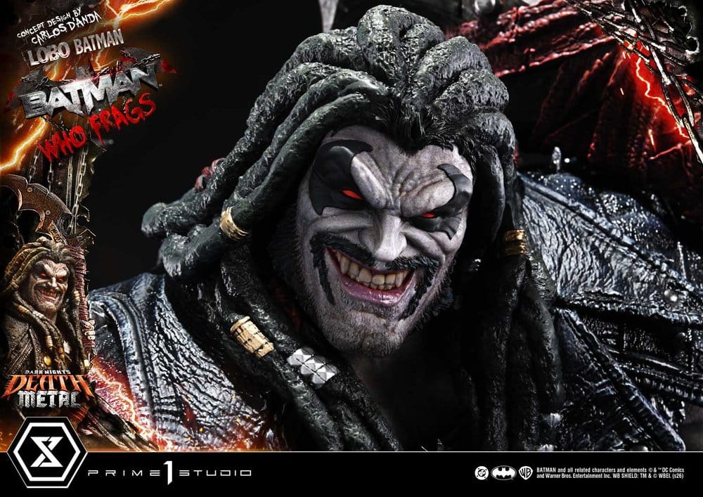 Dark Nights: Death Metal Museum Masterline Statue 1/3 Lobo Batman: Batman Who Frags 81 cm