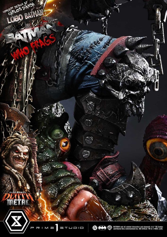 Dark Nights: Death Metal Museum Masterline Statue 1/3 Lobo Batman: Batman Who Frags 81 cm