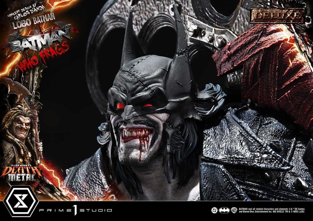 Dark Nights: Death Metal Museum Masterline Statue 1/3 Lobo Batman: Batman Who Frags Deluxe Version 81 cm