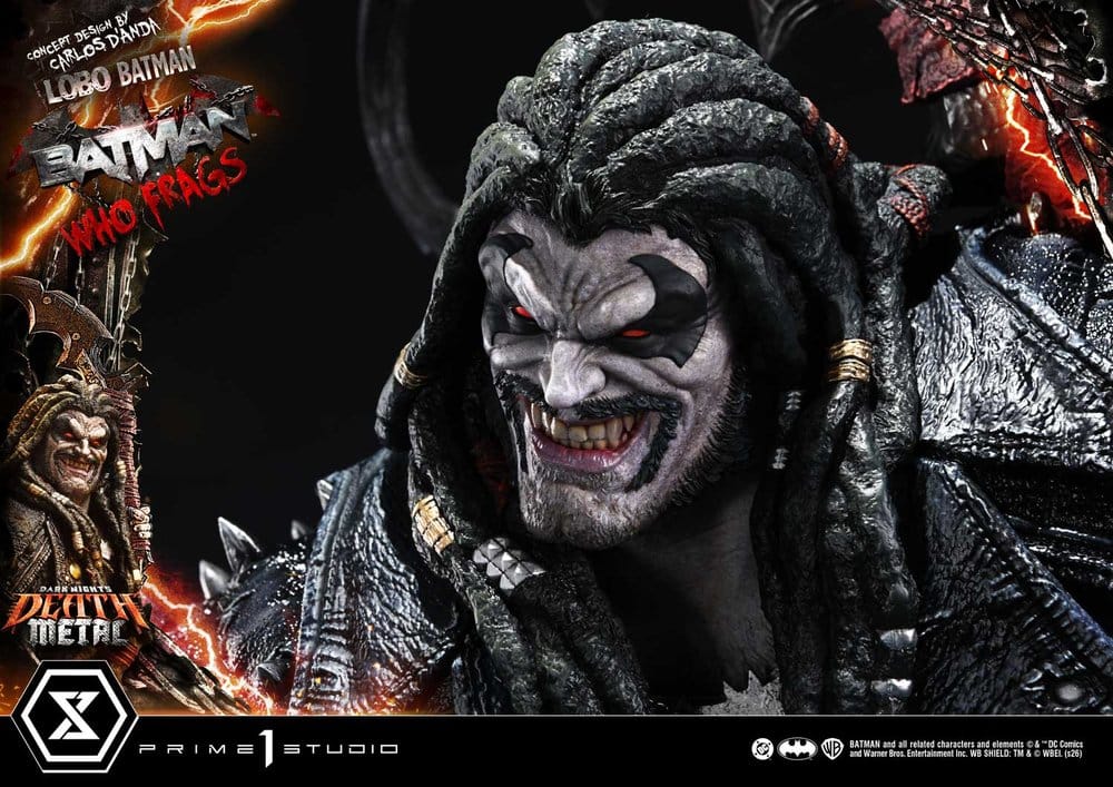 Dark Nights: Death Metal Museum Masterline Statue 1/3 Lobo Batman: Batman Who Frags Deluxe Bonus Version 81 cm