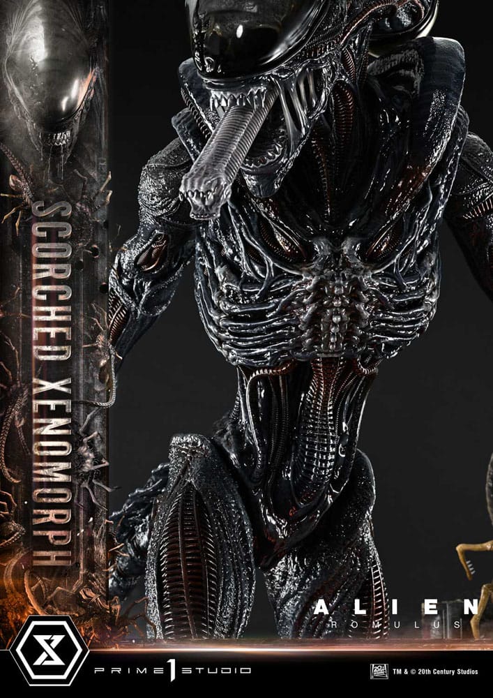 Alien: Romulus Museum Masterline XL Statue 1/3 Scorched Xenomorph Deluxe Bonus Version 98 cm