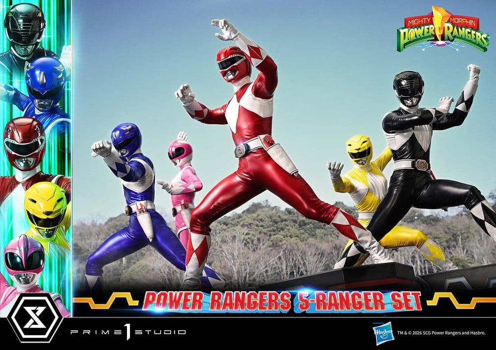 Mighty Morphin Power Rangers Premium Masterline Set of 5 Statues 1/4 57 cm