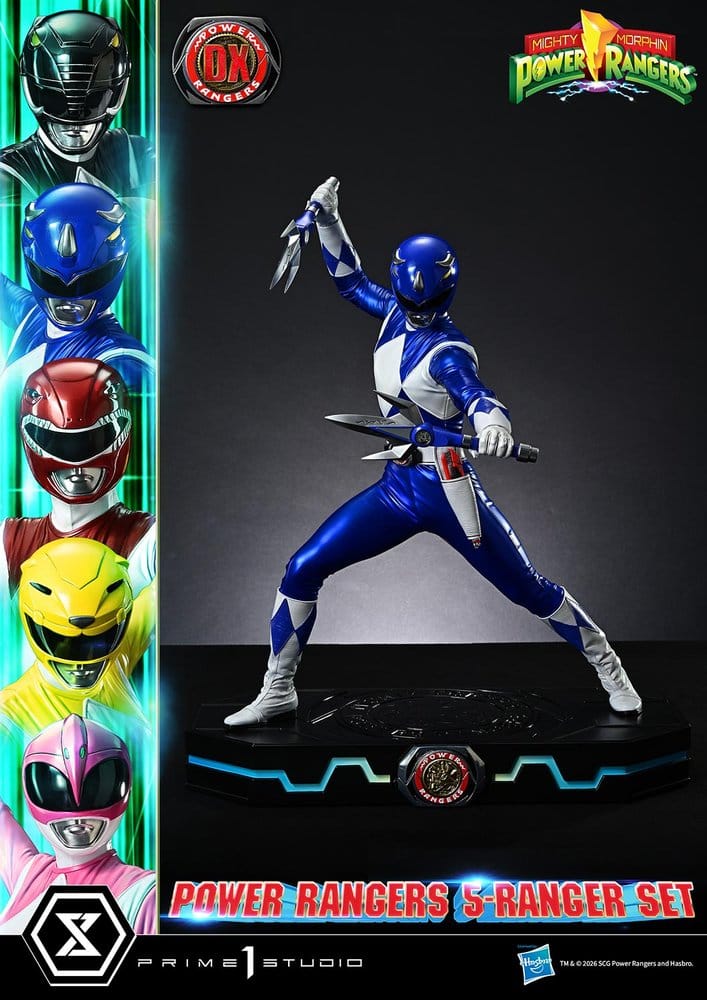 Mighty Morphin Power Rangers Premium Masterline Set of 5 Statues 1/4 Deluxe Version 62 cm