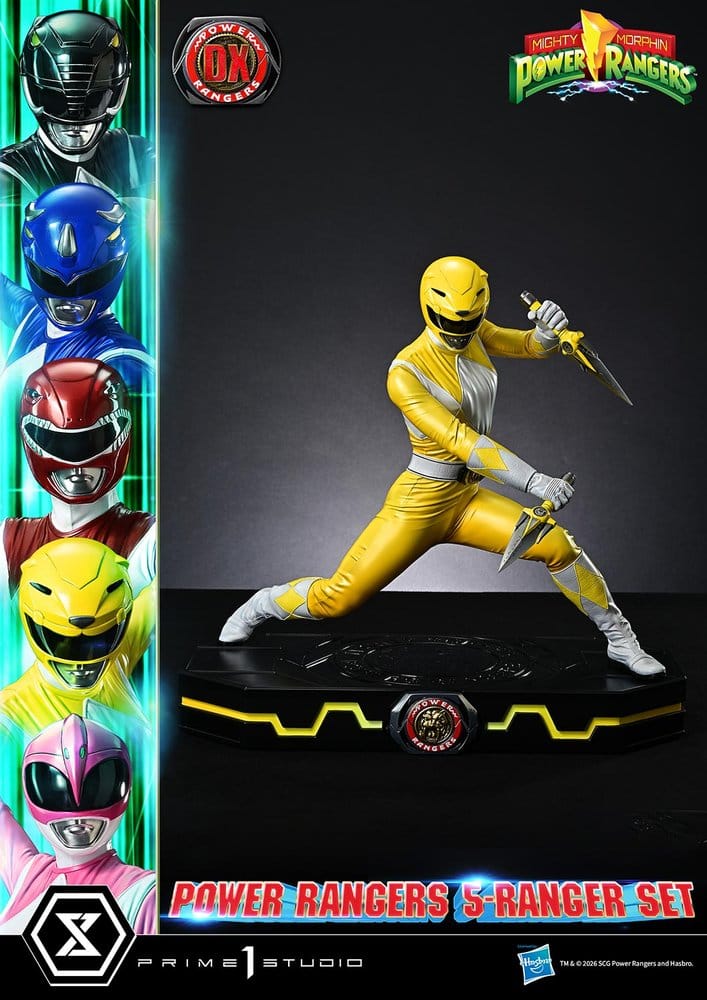 Mighty Morphin Power Rangers Premium Masterline Set of 5 Statues 1/4 Deluxe Bonus Version 62 cm