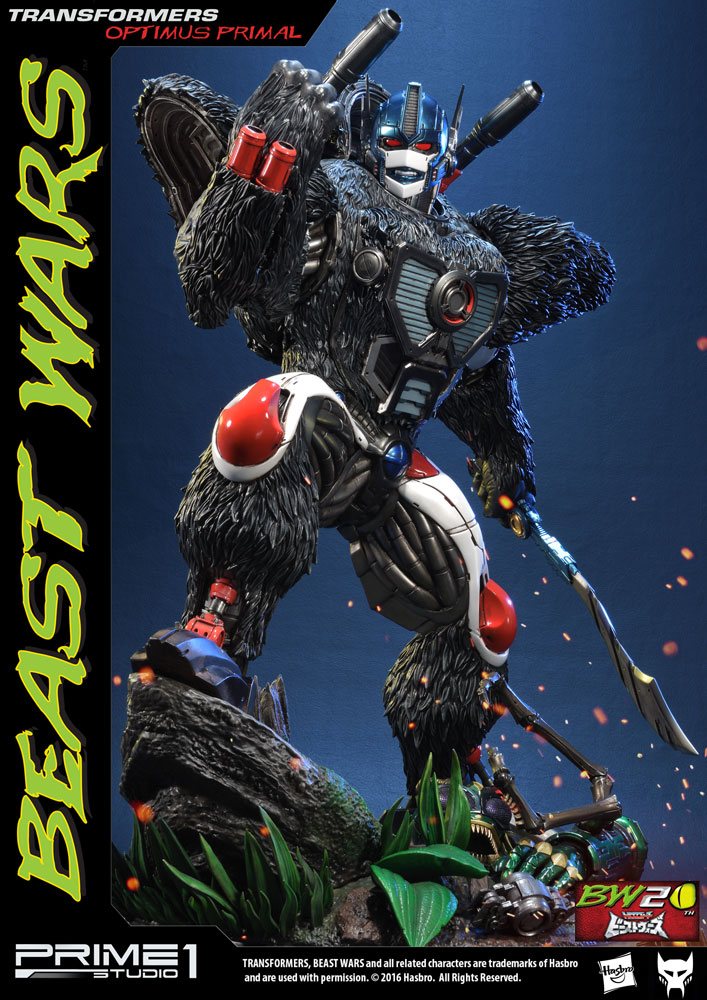 特撮 Transformers BeastWars Optimus Primal Transformers Beast Wars 1/3 Statues Optimus Primal & Optimus Primal Ex