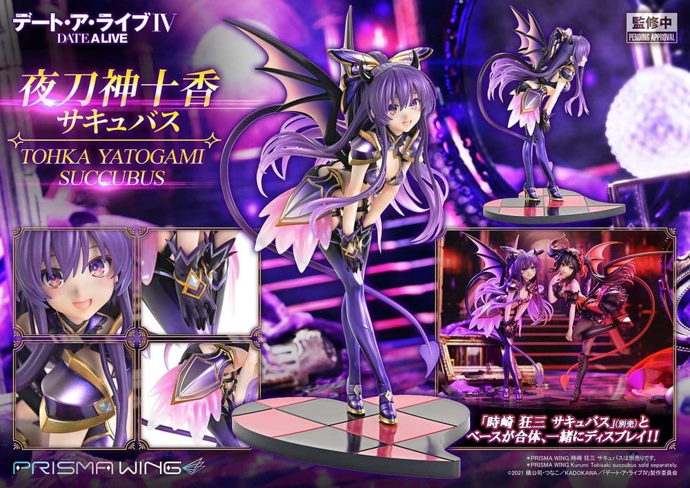 Date A Live Prisma Wing PVC Statue 1/7 Tohka Yatogami Succubus 25 cm