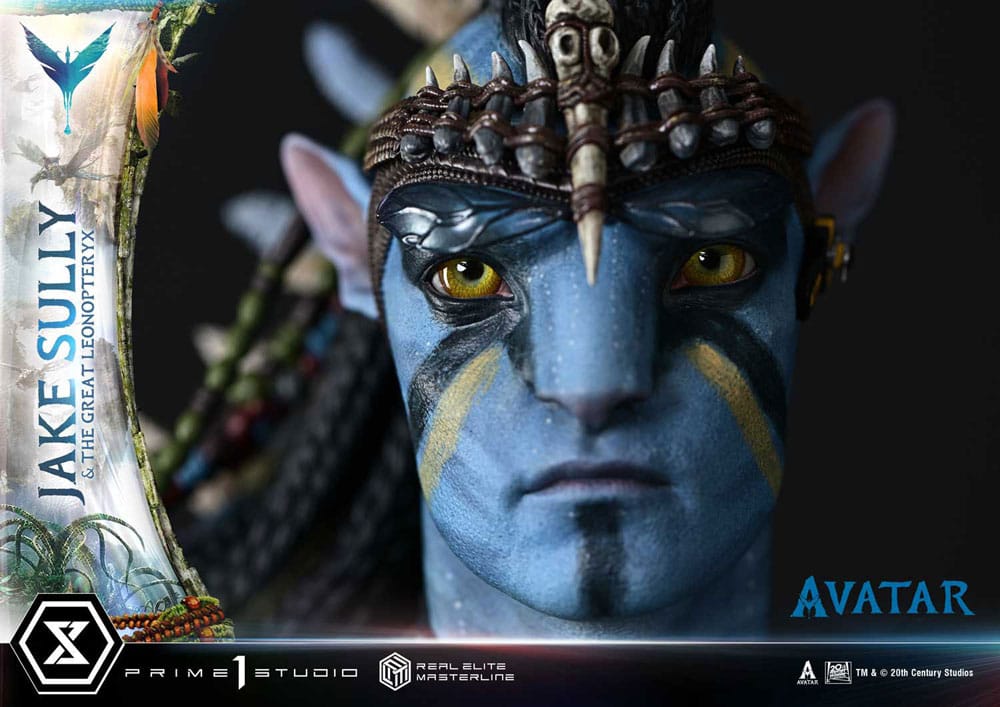 Avatar (Film) Real Elite Masterline Series Statue 1/4 Jake Sully & The Great Leonopteryx 87 cm