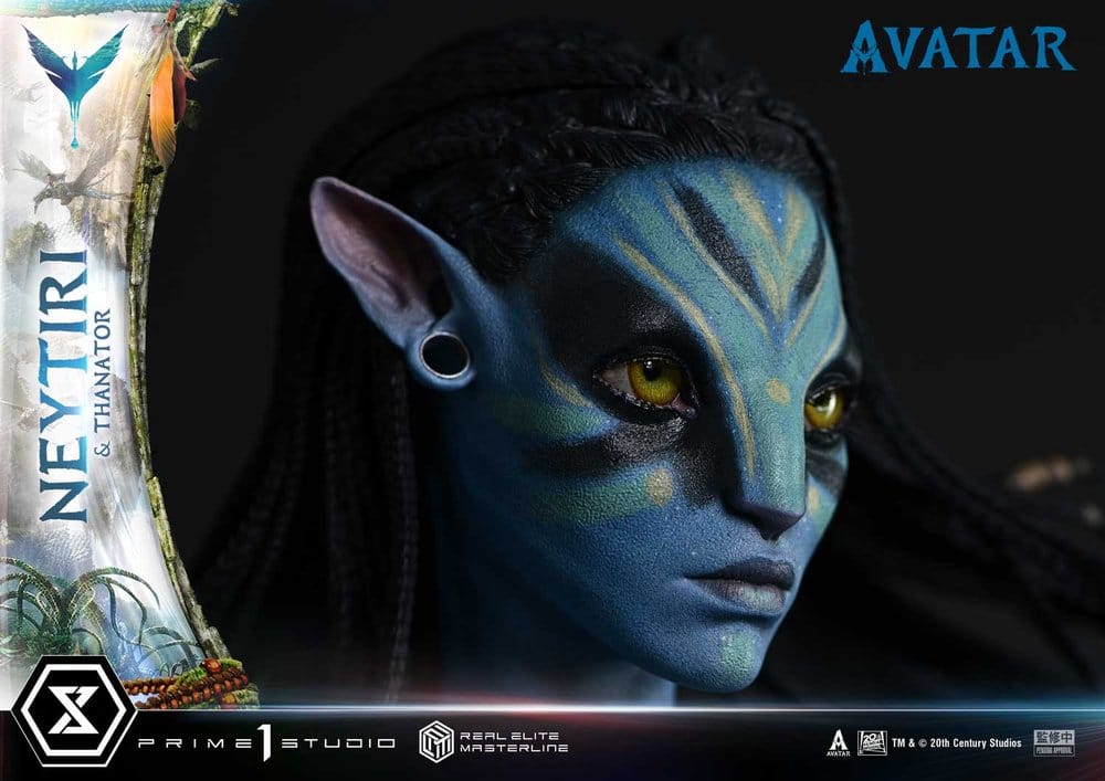 Avatar (Film) Real Elite Masterline Series Statue 1/4 Neytiri & Thanator 75 cm