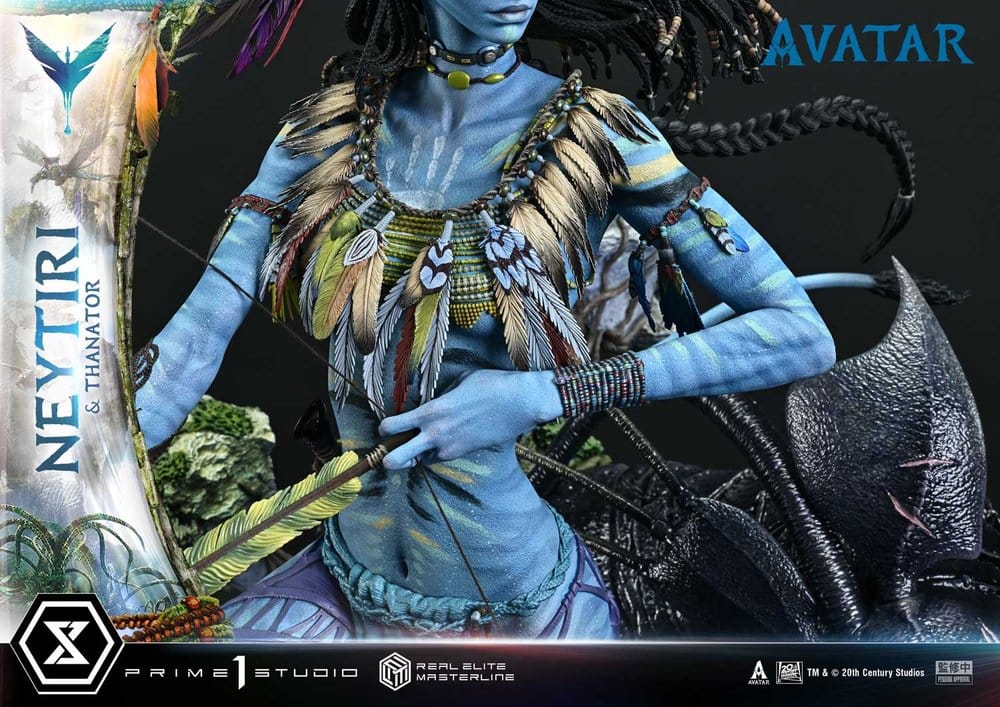 Avatar (Film) Real Elite Masterline Series Statue 1/4 Neytiri & Thanator 75 cm