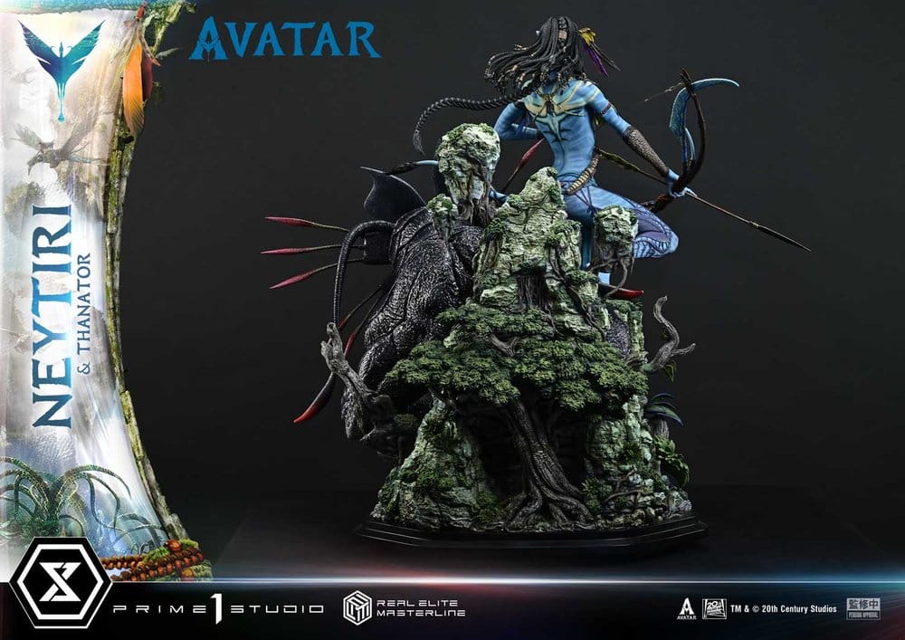Avatar (Film) Real Elite Masterline Series Statue 1/4 Neytiri & Thanator Deluxe Version 75 cm