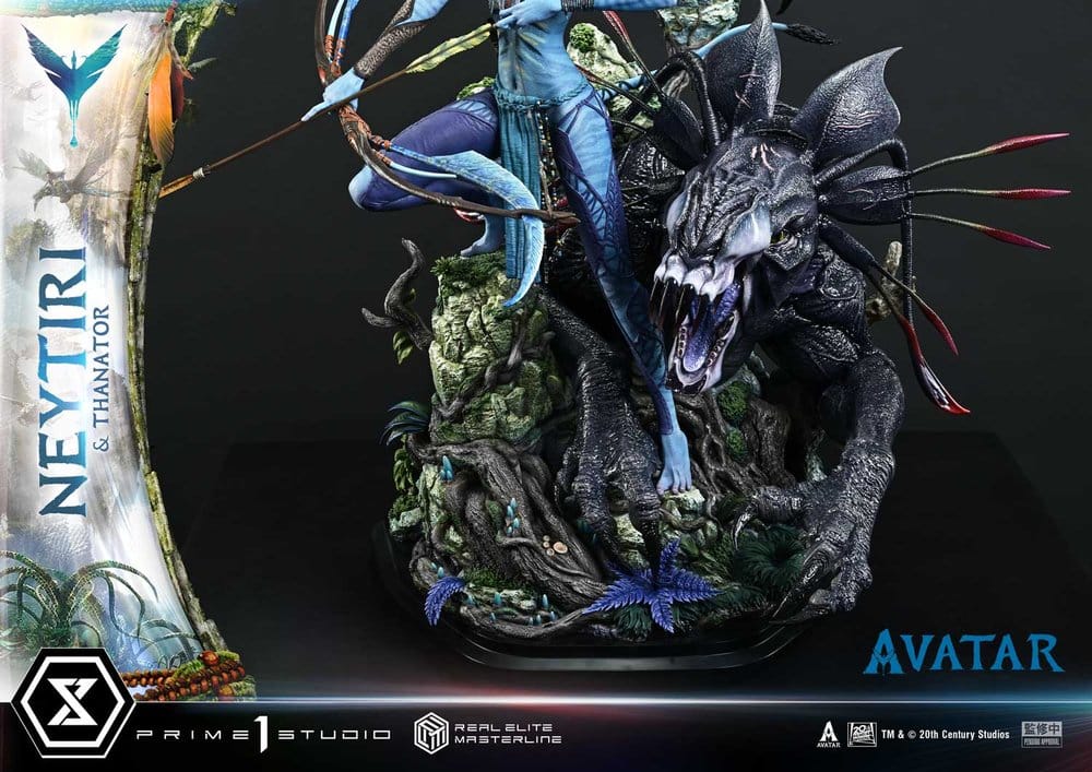 Avatar (Film) Real Elite Masterline Series Statue 1/4 Neytiri & Thanator Deluxe Version 75 cm