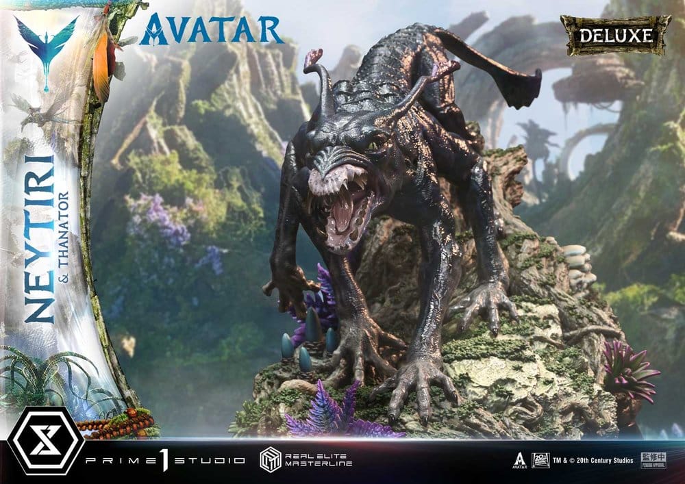 Avatar (Film) Real Elite Masterline Series Statue 1/4 Neytiri & Thanator Deluxe Version 75 cm