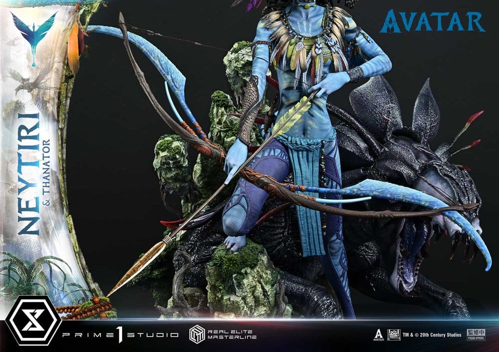 Avatar (Film) Real Elite Masterline Series Statue 1/4 Neytiri & Thanator Deluxe Version 75 cm