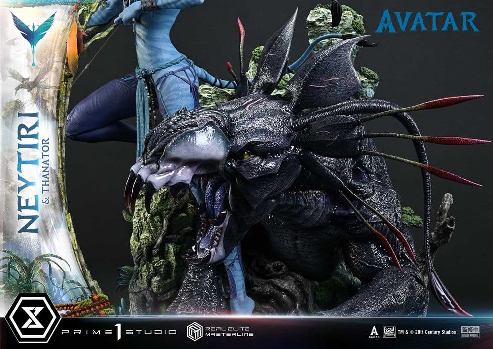 Avatar (Film) Real Elite Masterline Series Statue 1/4 Neytiri & Thanator Deluxe Version 75 cm