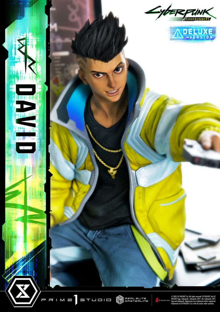Cyberpunk: Edgerunners Real Elite Masterline Series Statue 1/4 David Bonus Version 58 cm
