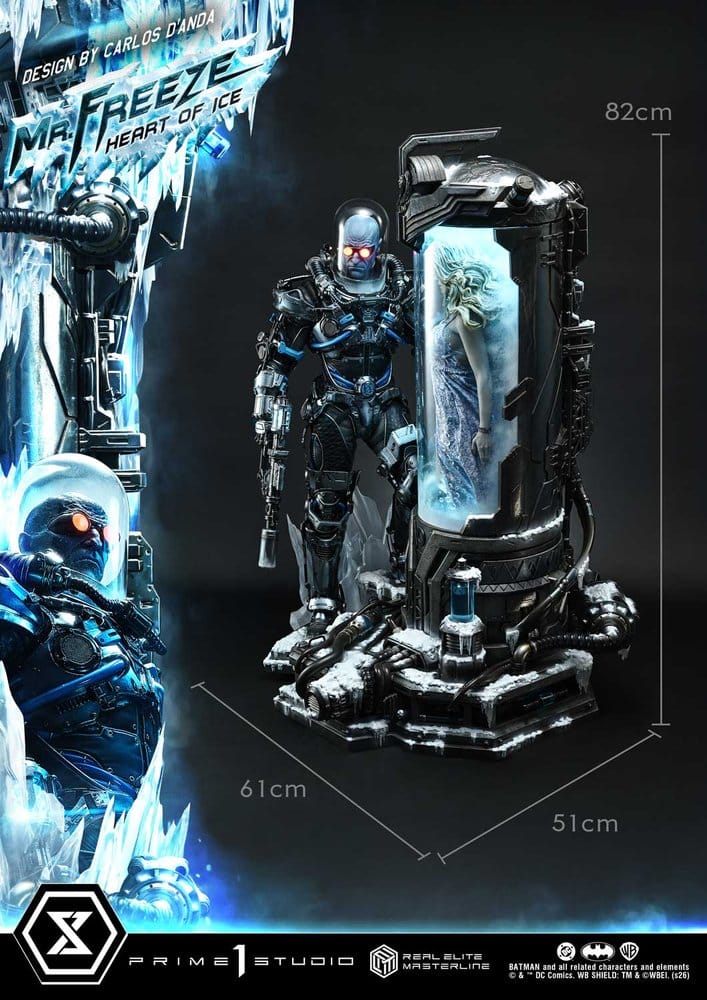 DC Comics Real Elite Masterline Series Statue 1/3 Batman (Comics) Mr. Freeze Heart of Ice (Design by Carlos D'Anda) 82 cm