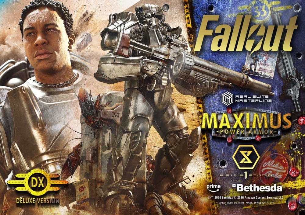 Fallout Real Elite Masterline Statue 1/4 Maximus Power Armor Deluxe Version 67 cm