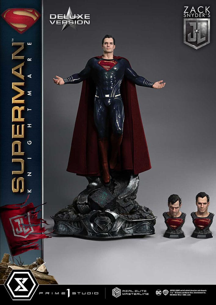 Zack Snyder's Justice League Real Elite Masterline Series Statue 1/3 Superman Knightmare Color Edition Deluxe Ver. 95 cm