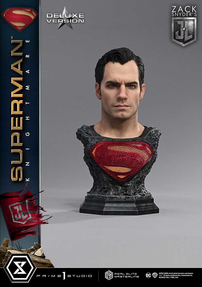 Zack Snyder's Justice League Real Elite Masterline Series Statue 1/3 Superman Knightmare Color Edition Deluxe Ver. 95 cm