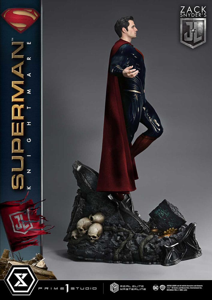 Zack Snyder's Justice League Real Elite Masterline Series Statue 1/3 Superman Knightmare Color Edition Deluxe Ver. 95 cm