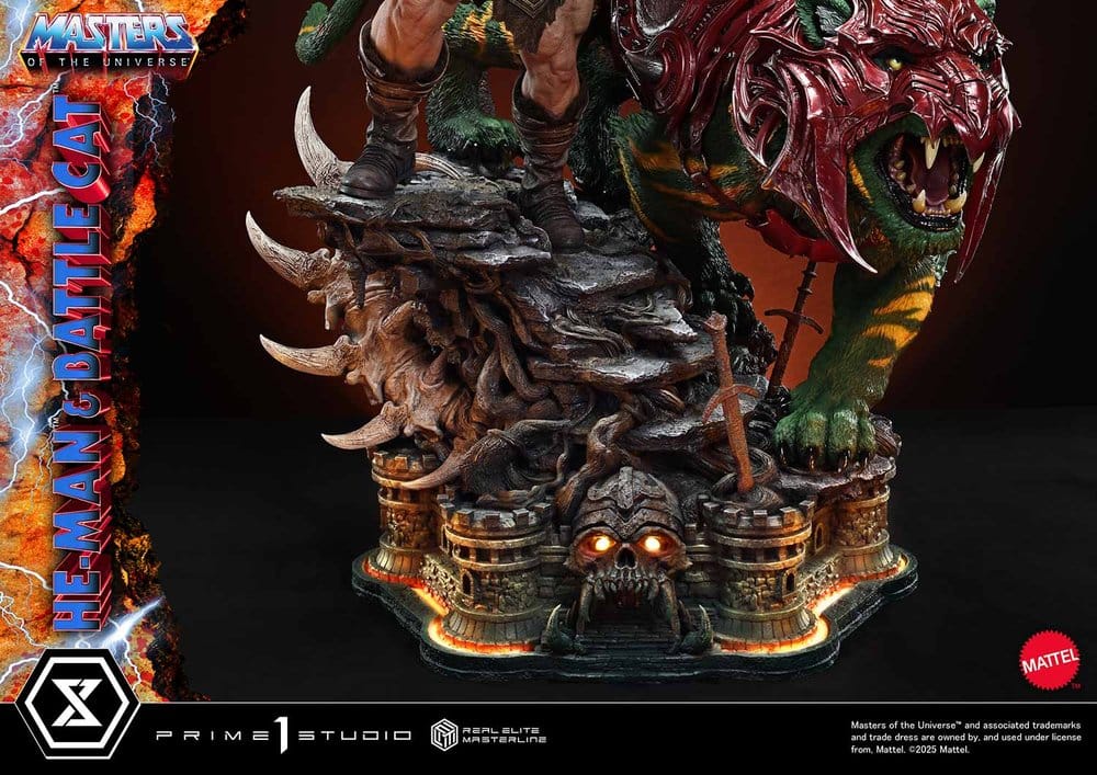 Masters of the Universe Real Elite Masterline Series Statue 1/4 He-Man & Battle Cat Ultimate Version 86 cm