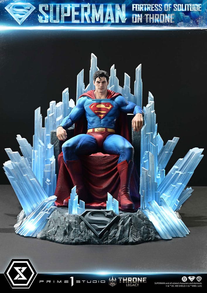 DC Comics Throne Legacy Collection Statue Statue 1/4 Superman Fortress of Solitude on Throne (Design by Gabriele Dell'Otto) 52 cm