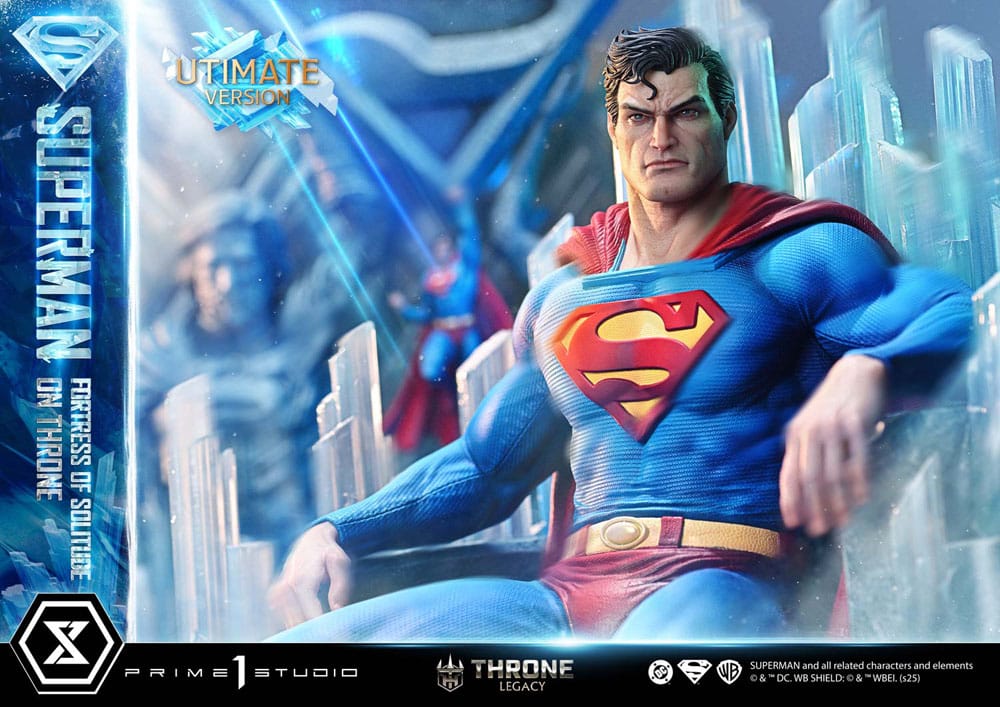 DC Comics Throne Legacy Collection Statue 1/4 Superman Fortress of Solitude on Throne (Designed by Gabriele Dell'Otto) Ultimate Bonus Version