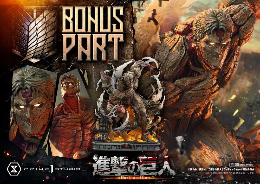 Attack on Titan (TV animation) Ultimate Diorama Masterline Statue Reiner Braun Armored Titan Bonus Version 75 cm