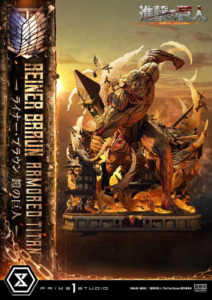 Attack on Titan (TV animation) Ultimate Diorama Masterline Statue Reiner Braun Armored Titan Bonus Version 75 cm