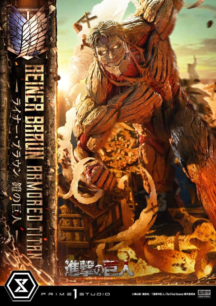 Attack on Titan (TV animation) Ultimate Diorama Masterline Statue Reiner Braun Armored Titan Bonus Version 75 cm