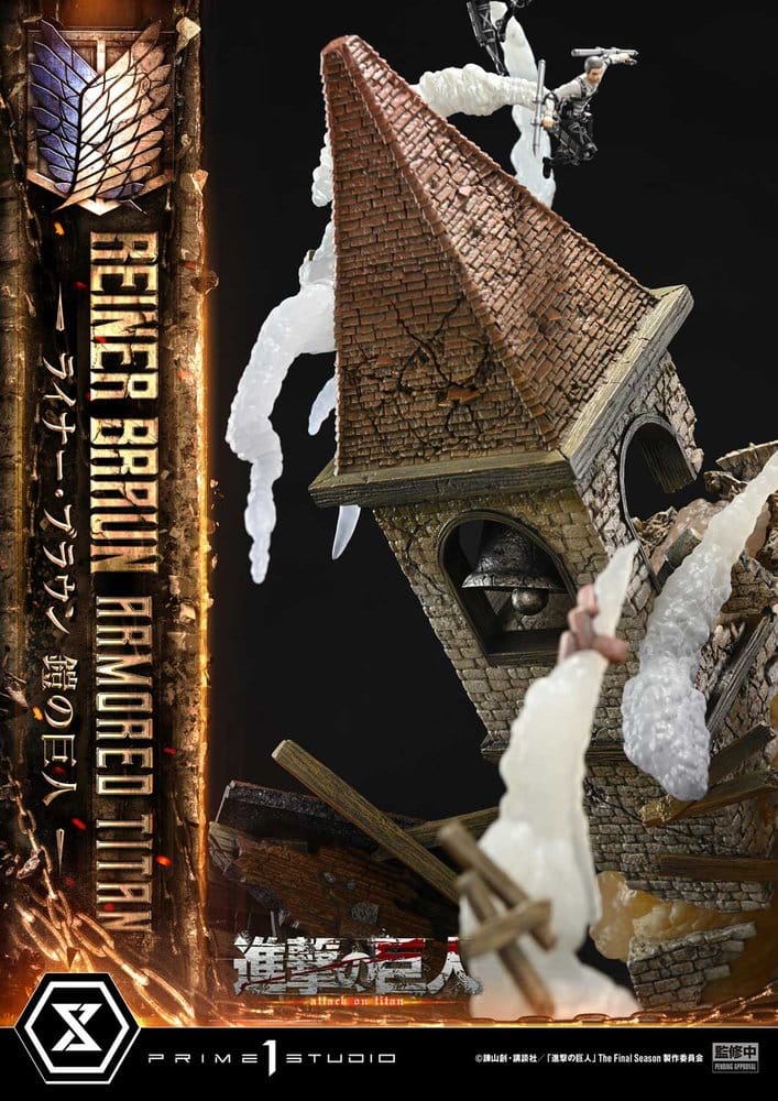 Attack on Titan (TV animation) Ultimate Diorama Masterline Statue Reiner Braun Armored Titan Bonus Version 75 cm