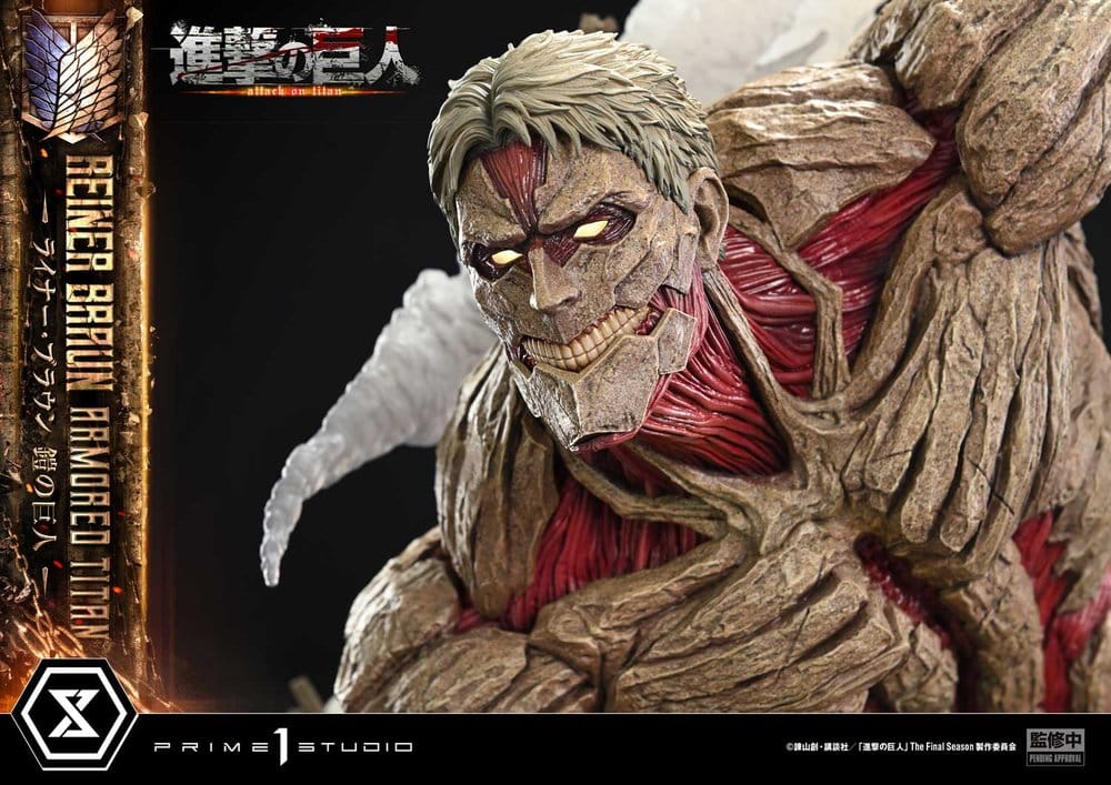 Attack on Titan (TV animation) Ultimate Diorama Masterline Statue Reiner Braun Armored Titan Bonus Version 75 cm