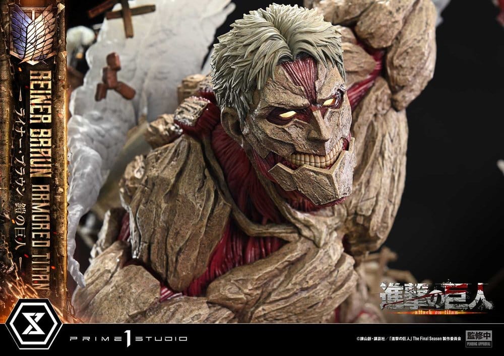 Attack on Titan (TV animation) Ultimate Diorama Masterline Statue Reiner Braun Armored Titan Bonus Version 75 cm