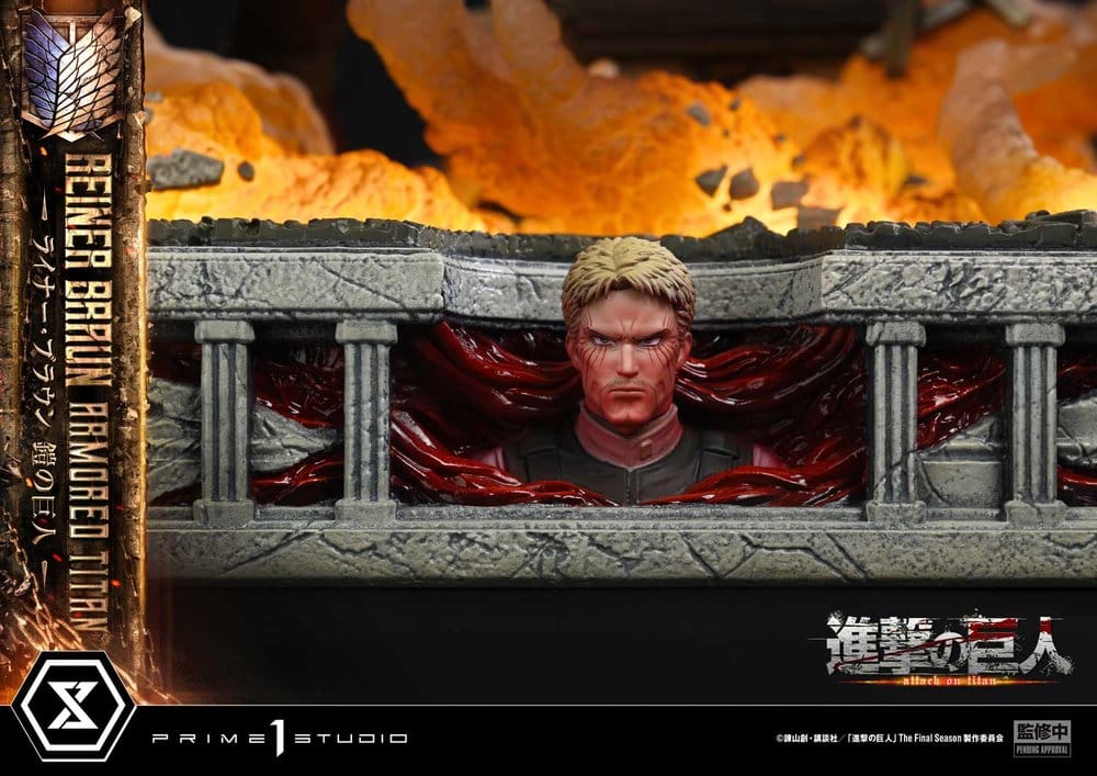 Attack on Titan (TV animation) Ultimate Diorama Masterline Statue Reiner Braun Armored Titan Bonus Version 75 cm
