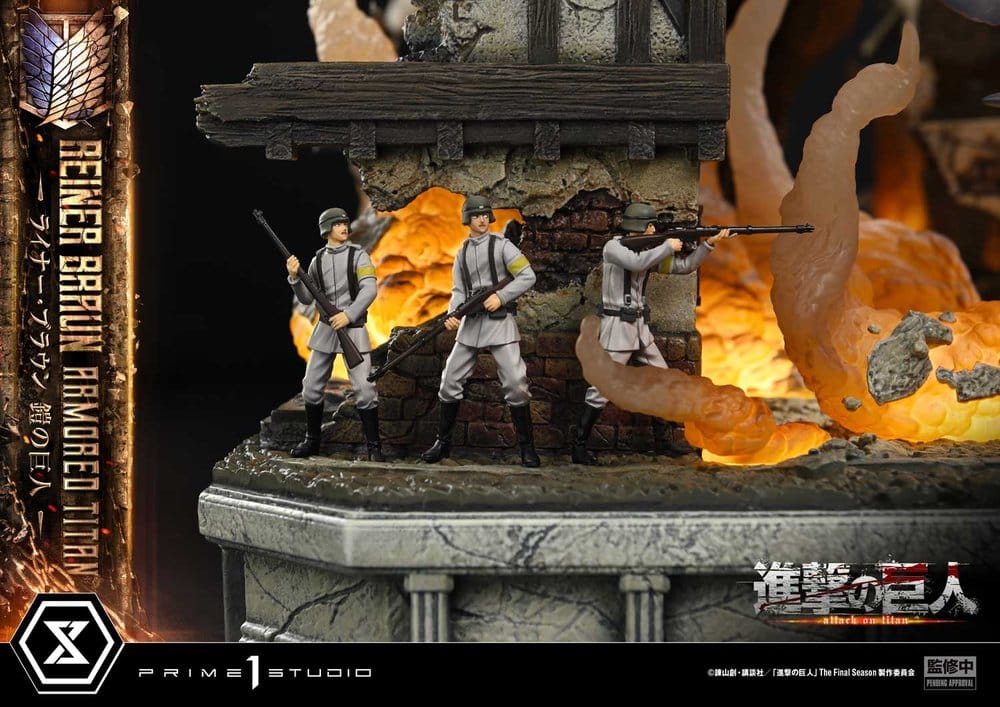 Attack on Titan (TV animation) Ultimate Diorama Masterline Statue Reiner Braun Armored Titan Bonus Version 75 cm