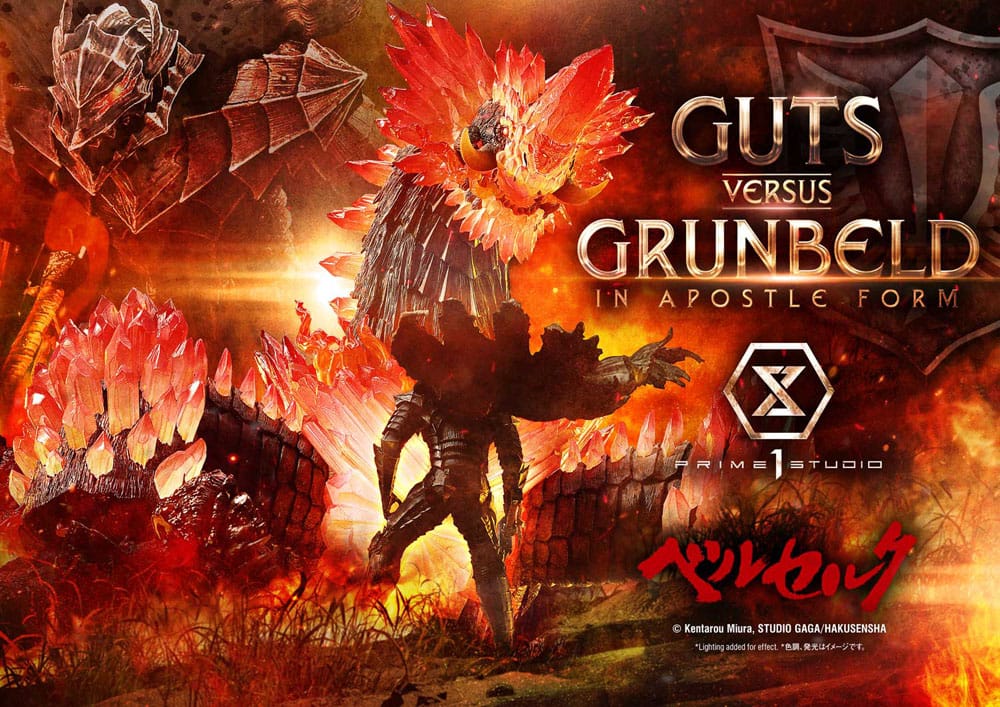 Berserk Ultimate Diorama Masterline Series Statue Berserk Guts vs. Grunbeld in Apostle Form 58 cm