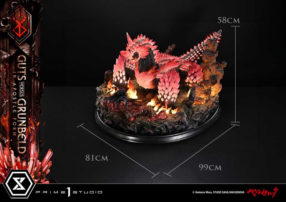Berserk Ultimate Diorama Masterline Series Statue Berserk Guts vs. Grunbeld in Apostle Form 58 cm